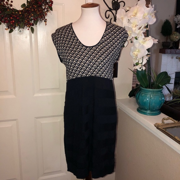 Unique Made In Italy Stile Benetton Midi Dress New - Picture 3 of 8